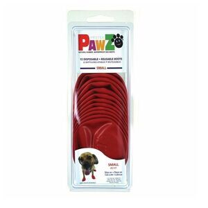 Paws Rubber Dog Boots Small Disposable Reusable Waterproof Grip Red Shoes Puppy